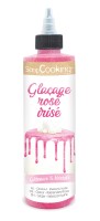 Kuchenglasur mit Schokoladengeschmack perlmutt rosa 140g