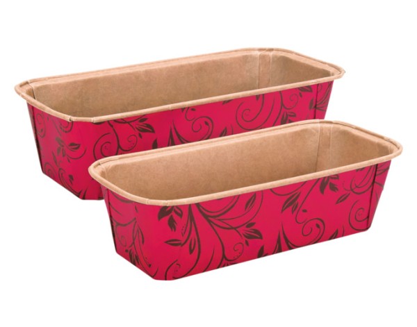 Papierbackform 17.5cm rot 6er