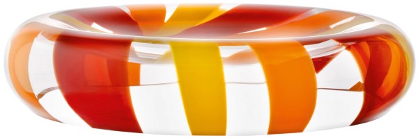 Folk Reverse Früchteschale D36cm orange rot gelb