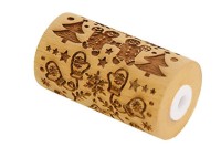 Teigrolle aus Holz geprägt, Gingerman