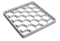 Aufsatz zu Gläser Spülkorb 20 Fächer 8eckig grau