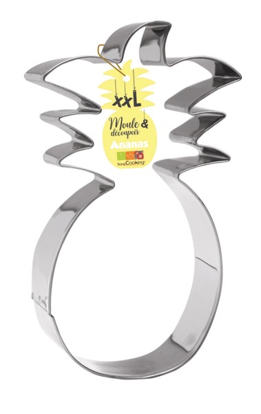 Edelstahlbackform Ausstechform XXL Ananas 29x26cm