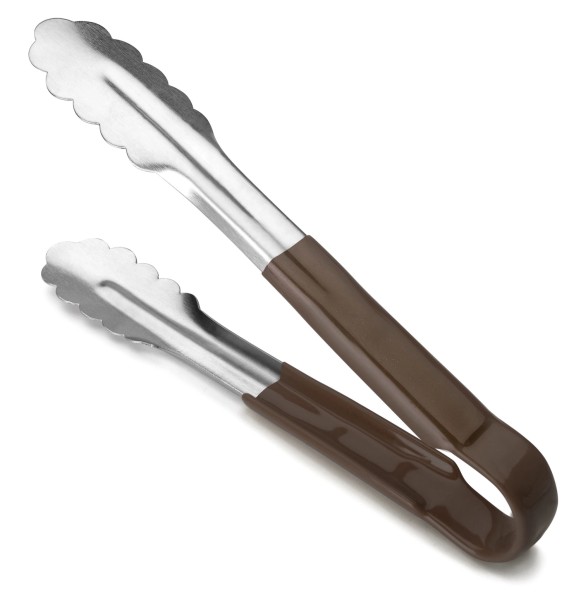Foodzange 30cm mit braunem Griff