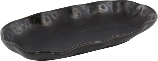 Nami Platte oval 24x12cm, ebony