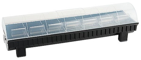 Etikettenspender für 7 Rollen, 44,5x13x11,5 cm