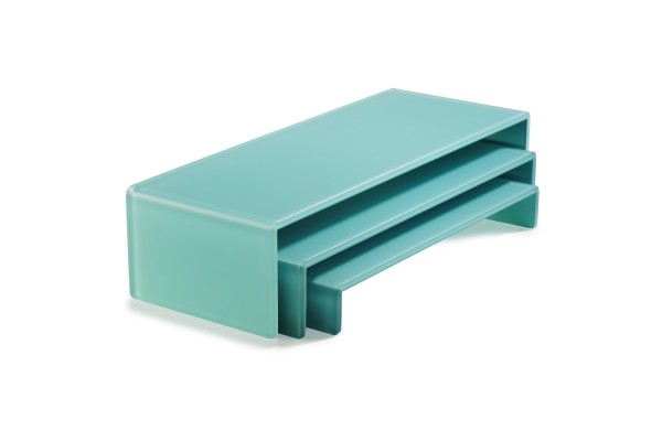 3er Set Sweety Tablar für Buffet blau Nacryl