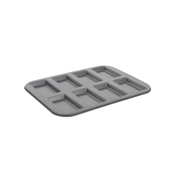 Backform für 8 Financiers 34x26cm antihaftbesch. Stahl