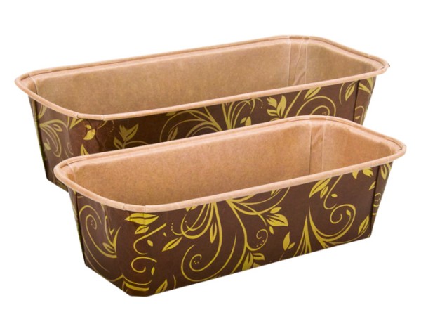 Papierbackform17.5cm braun 6er