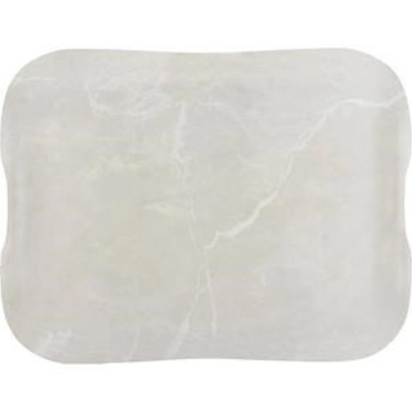 Tablett Dura weiss marble 43x33cm