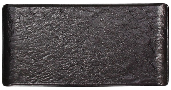 Vulcania Platte rechteckig 29.5x15cm black