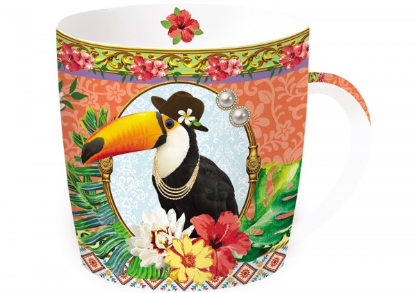 Fancy Animals "Tukan" Porzellanbecher in GB, 350 ml