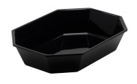 Achteckige Schüssel 2/7 26.5x20x5cm schwarz