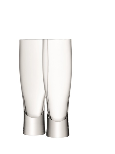 2er Set Bar Bierglas 550ml transparent