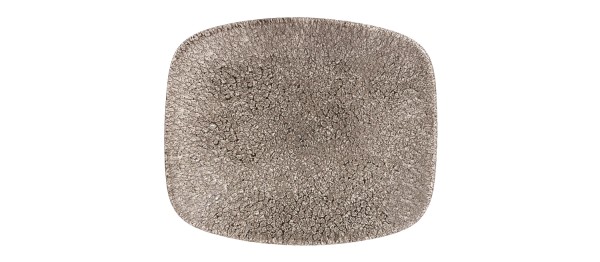 S.P. Raku Quartz Black Platte rechteckig 15.4x12.6cm