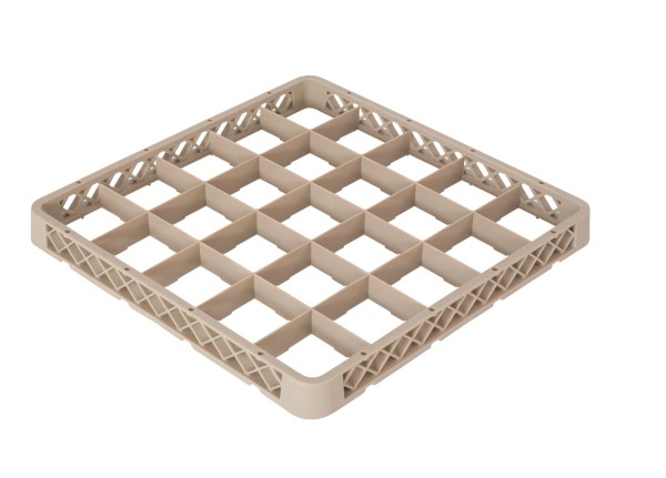 Aufsatzrand zu Gläserkorb 25 Fächer H4cm beige