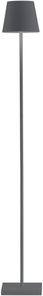 Poldina Pro Stehlampe 17x17x122cm dunkelgrau