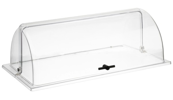 GN 1/1 Rolltophaube mit schwarzem Griff