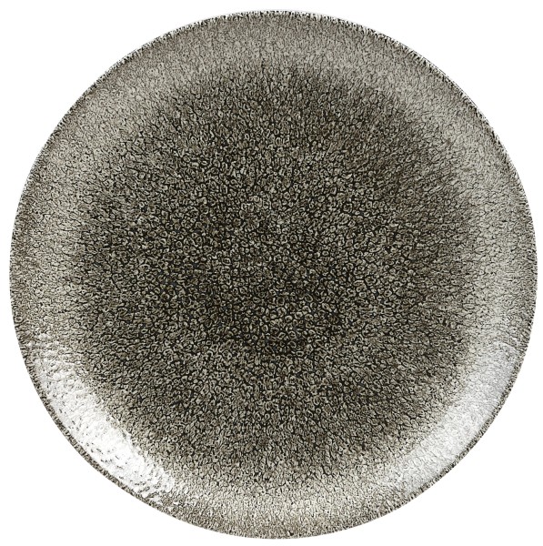 S.P. Raku Quartz Black Coupe Teller flach 16.5cm