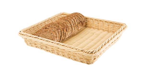 Poly Rattan Flechtkorb GN 1/2, ca. 32.5x26.5cm, H6.5cm