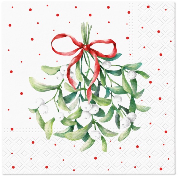 Servietten Lunch 20x Mistel Zauber 33x33cm