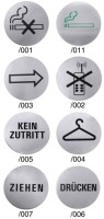 Türsymbol Raucher seidenmatt poliert selbstkleb. 7.5cm