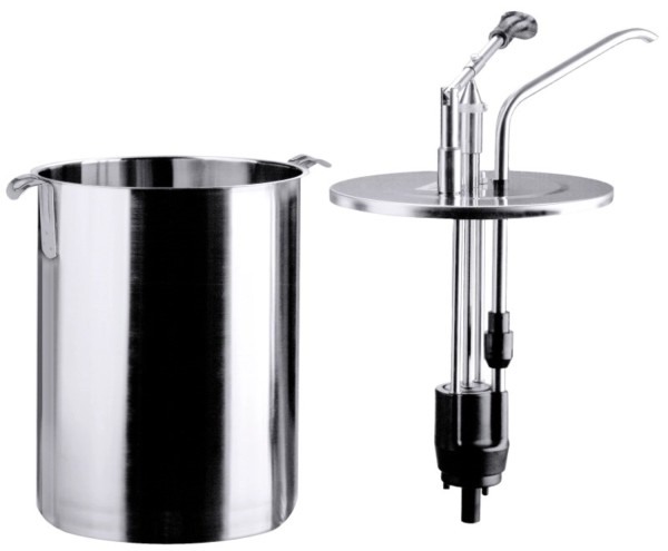 Dispenser rund 10 l mit Behälter