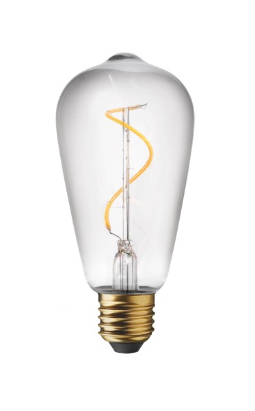 One Ersatzleuchtmittel Glühbirne ST64 transparent Kunststoff