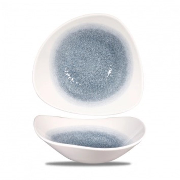 S.P. Raku Topaz Blue Teller tief 23.5cm, Organic