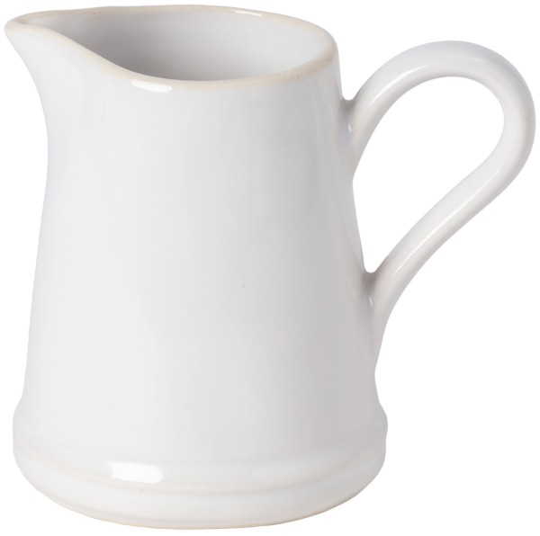 Beja Milchkännchen 10.7x7.6 H9cm 19cl 18.5cl weiss-creme