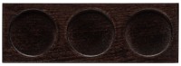 Nótos Servierplatte für 3 Schalen 25x8.5cm H1.7cm Buchenholz