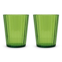 2er Set Gläser aus Acryl 350ml, grün