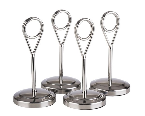 4er Set Tischsteller, D5cm H10,5cm hochglanz poliert