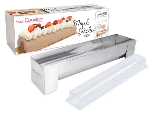 Backform für Bûche 30x8.2x6.5cm Edelstahl