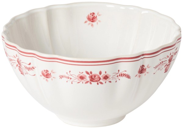 Vila Schale 770ml D23cm H8.2cm weiss rot
