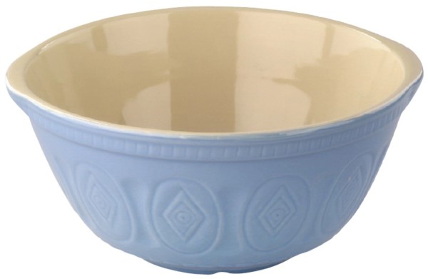 Traditionelle Rührschüssel m. Prägung blau D31cm 5 l