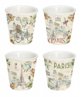 Paris forever 4er Espressotassen 80 ml