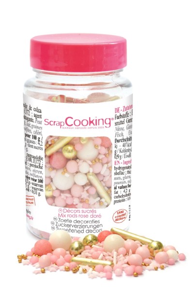 Zuckerstreusel Mix rosegold 70g