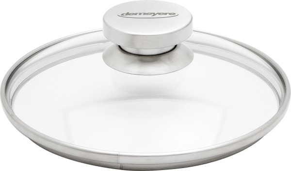 Glasdeckel mit Edelstahlring 24cm