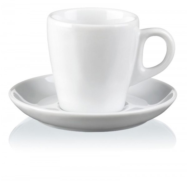 PURA Porzellan Kaffee-Obere uni weiss 21cl