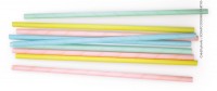 Trinkhalme Papier, 20 Stk. "pastel"