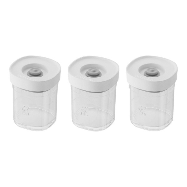 3tlg. Cube Set XS 7.6x7.1x7.1cm 120ml transparent-weiss