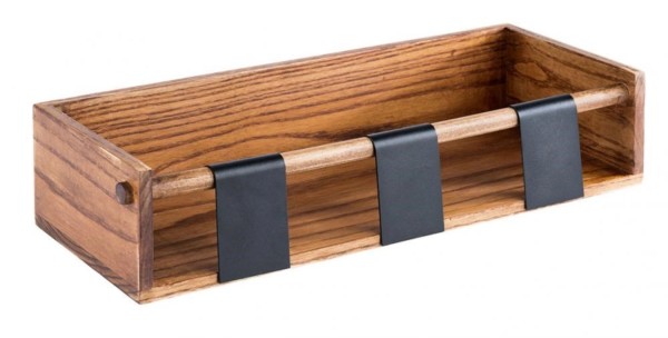 Dressingtopf Station Holzdisplay 40x16cm H9cm