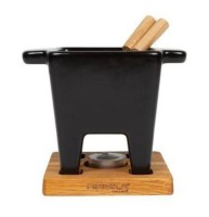 Tapas F. Nero schwarz Edelst./ Holz/ Steing. 133x133x136