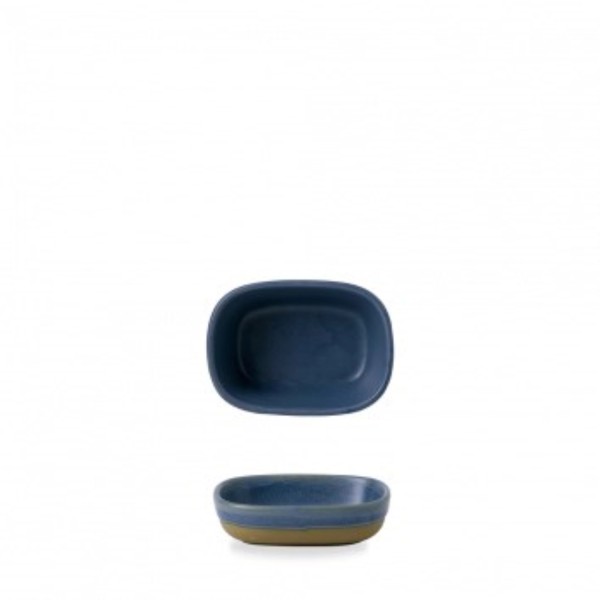 Emerge Oslo blue Platte rechteckig 12x9x3.3cm