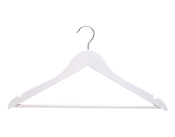 Kleiderbügel weiss 4St. 43.5cm