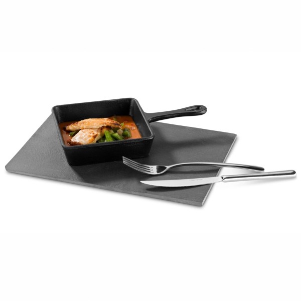 MINI Bratpfanne quadratisch Gusseisen Ø13.6cm h:3.6cm