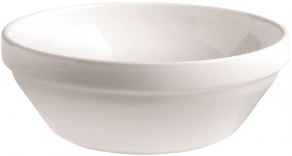 6x Salatschüsselchen, stapelbar, Ø 14 cm, weiss