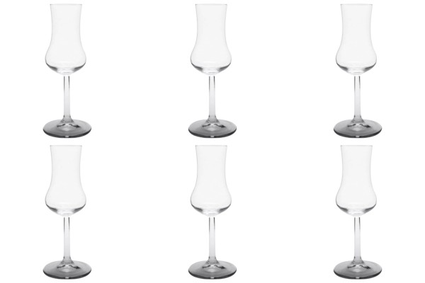 6er Set Taro Grappa Kelch 8cl, 2/4 cl /-/ 16.8cm, Aligro