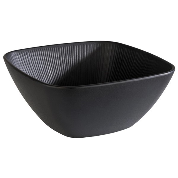 Nero Schale 25x25cm H11cm Melamin schwarz