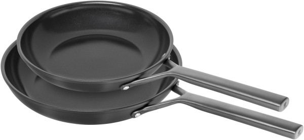 2er Set Milano Bratpfanne 24 + 28cm Schwarz